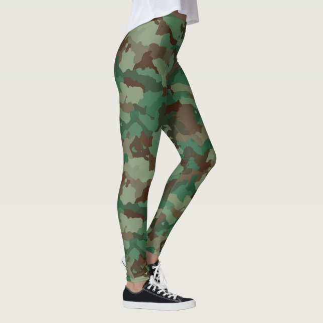 Green Camo Custom Leggings (Right)