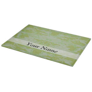 Green camo cutting board