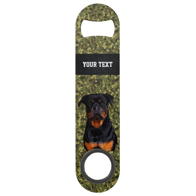 Green Camo Dog Rottweiler Pet Animal Name Cool (Front)