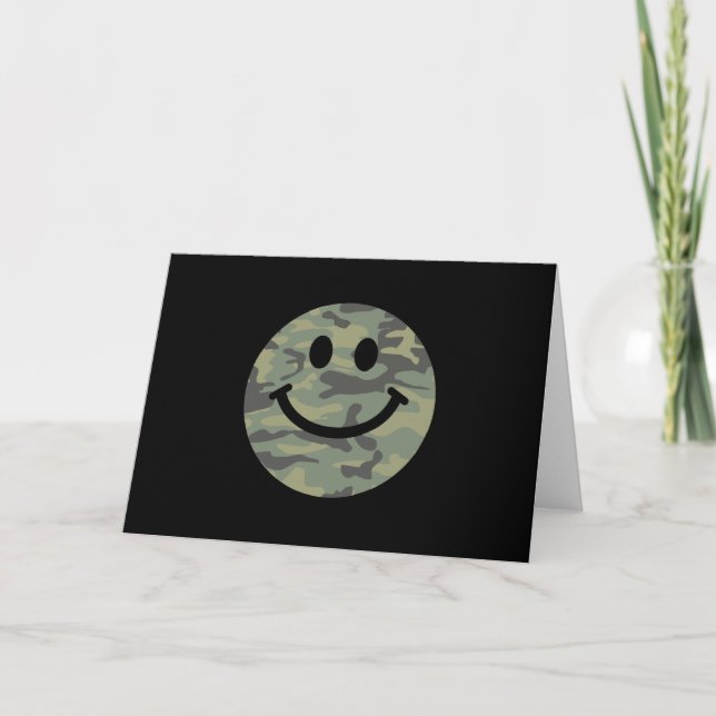 Green Camo Face Card (Front)