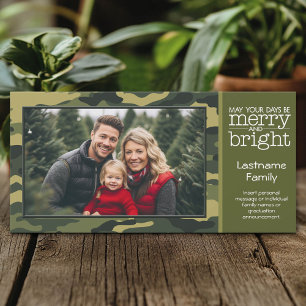 Green Camo Holiday Greeting