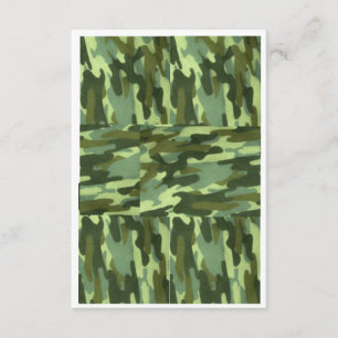 Green Camo Invitation-Surprise Party Invitation
