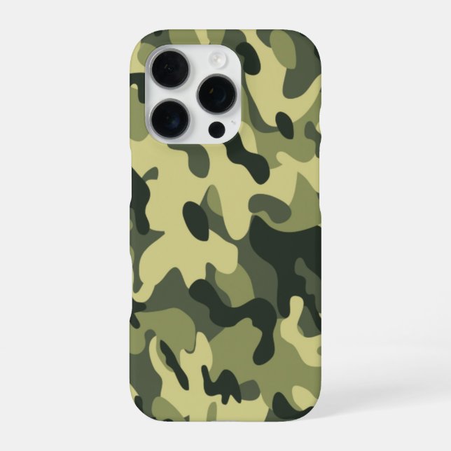Green Camo iPhone Case (Back)