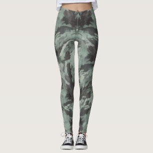 Green Camo Leggings