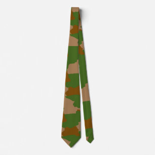 Green Camo Military Camouflage Tie