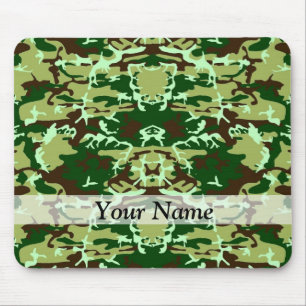 Green camo mouse mat