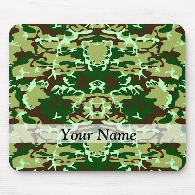 Green camo mouse mat (Front)