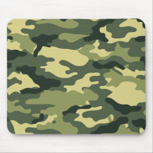 GREEN CAMO MOUSE MAT