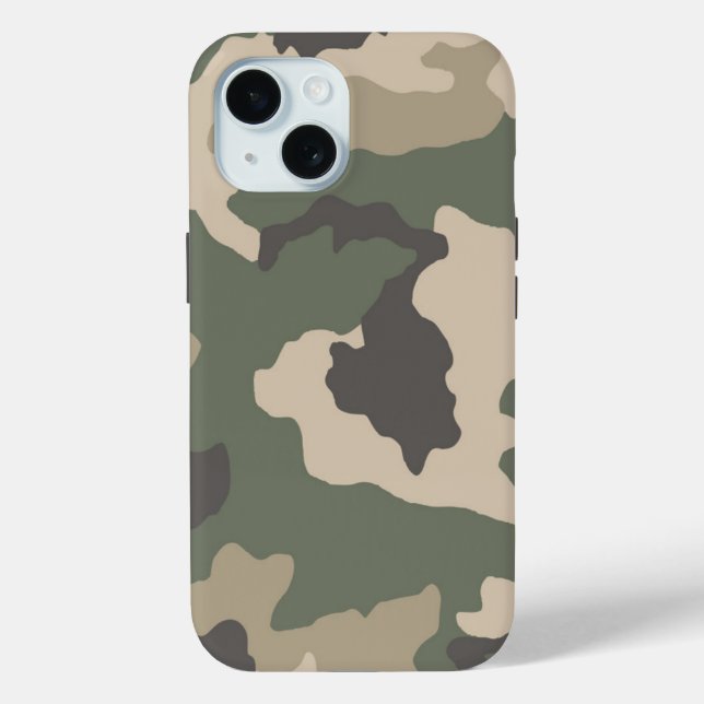 Green Camo Pattern Case-Mate iPhone Case (Back)