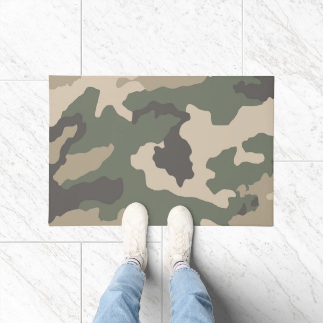 Green Camo Pattern Doormat (Indoor)