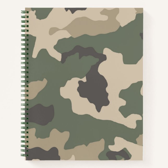 Green Camo Pattern Notebook (Front)