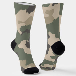 Green Camo Pattern Socks