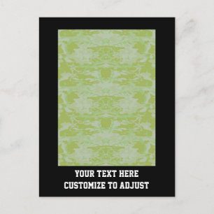 Green camo postcard