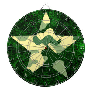 Green Camo Star Dartboard