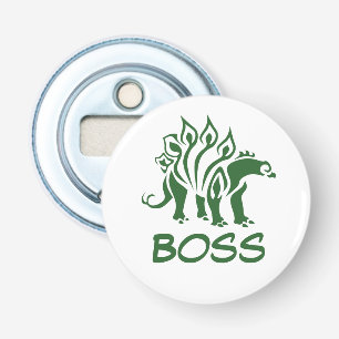 Green Camo Stegosaurus Spiked Dinosaur Bottle Opener