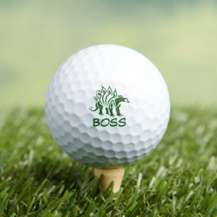 Green Camo Stegosaurus Spiked Dinosaur Golf Balls
