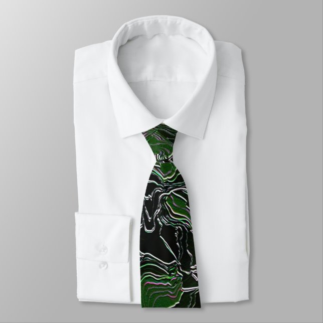 Green Camo Tie (Tied)