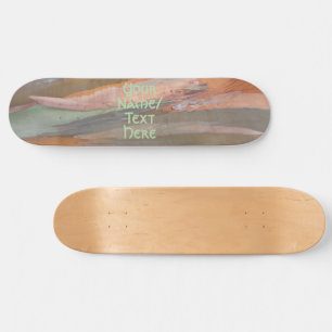 Green Camo Tree Bark 2 Skateboard