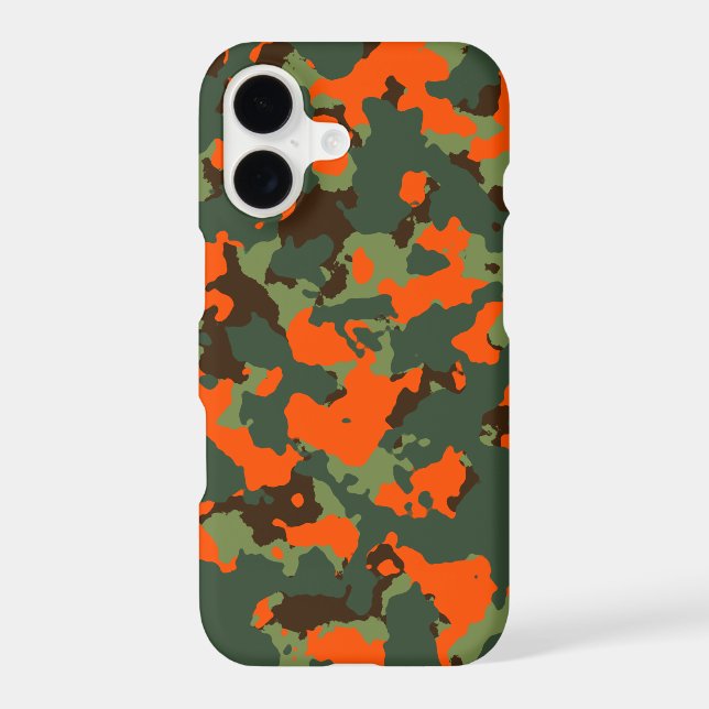 Green Camo with Safety Blaze Orange (Back)