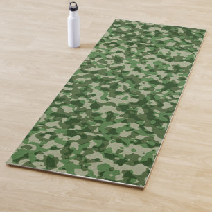 Green Camo Yoga Mat