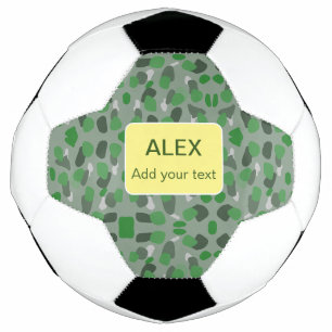 Green camouflage camo add name text school college football