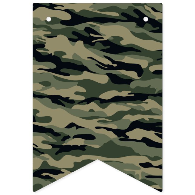 Green Camouflage. Camo your Bunting (First Flag)