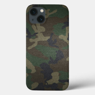 green camouflage iPhone 13 case