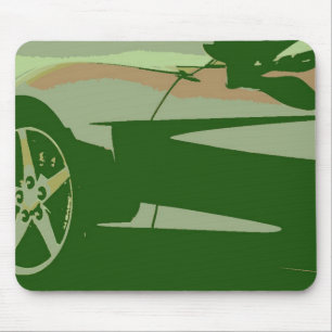 Green Camouflage Corvette Mouse Mat