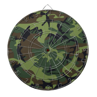 Green camouflage Dart Board