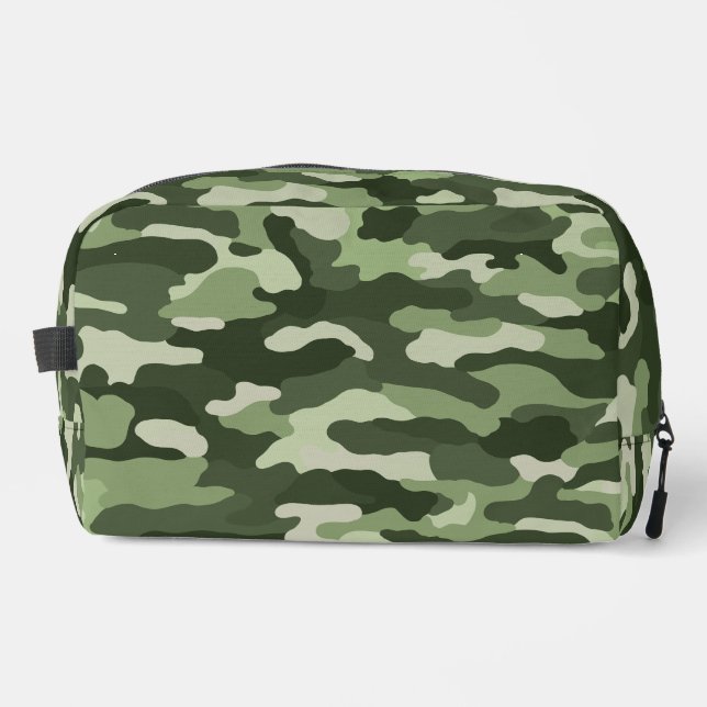 Green Camouflage Dopp Kit