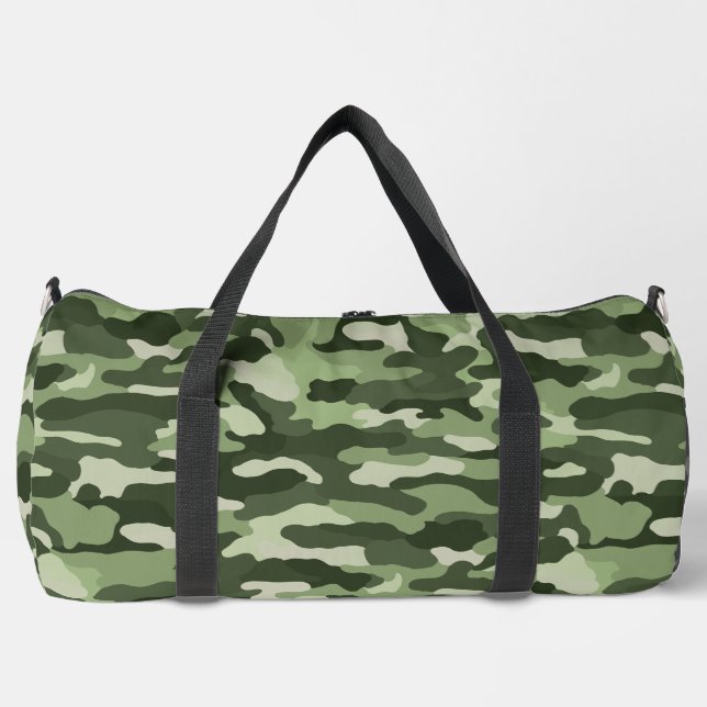 Green Camouflage Duffle Bag (Front)