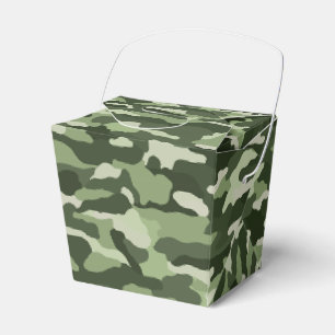 Green Camouflage Favour Box