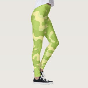 Green Camouflage Leggings