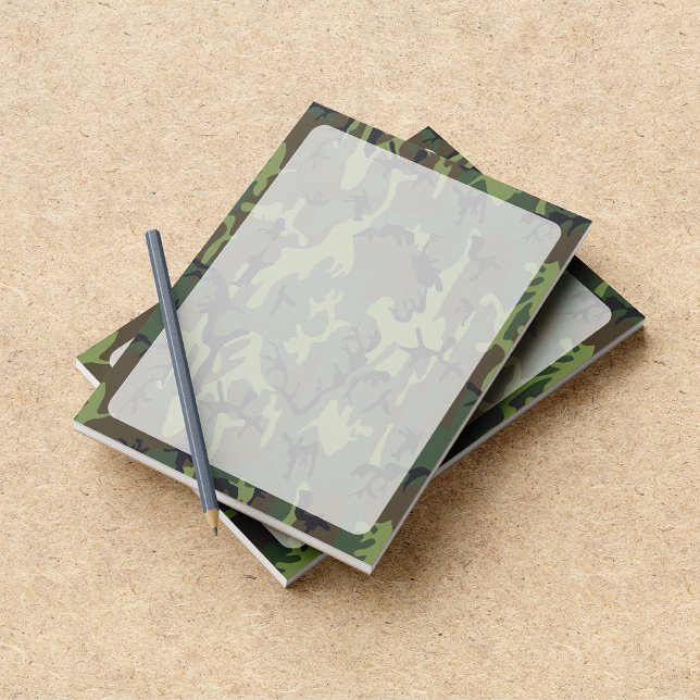 Green Camouflage, Military, Army Notepad (Creator Uploaded)