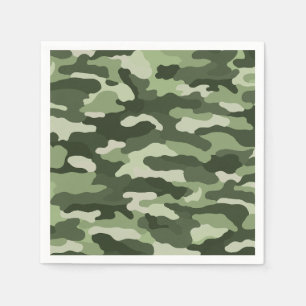 Green Camouflage Napkin