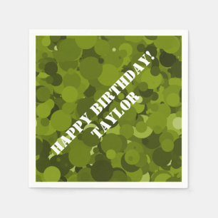 Green Camouflage Napkin