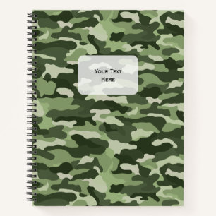 Green Camouflage Notebook