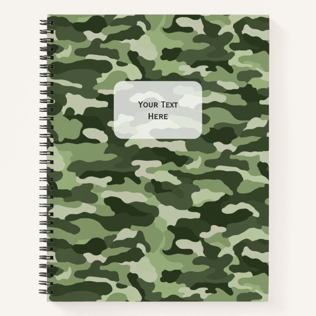 Green Camouflage Notebook (Front)