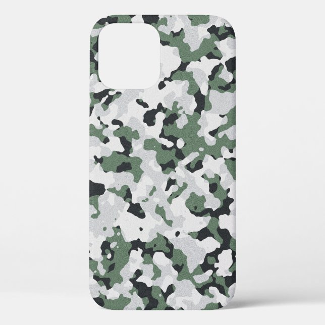 Green camouflage pattern Case-Mate iPhone case (Back)