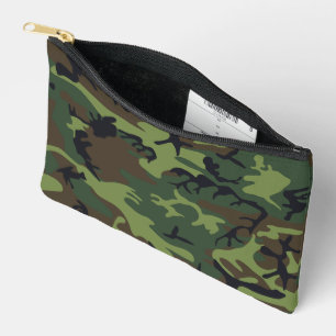 Green Camouflage Pattern, Military Pattern, Army Accessory Pouch