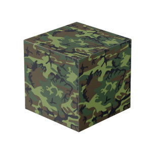 Green Camouflage Pattern, Military Pattern, Army Cube
