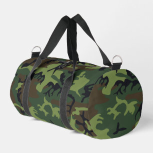 Green Camouflage Pattern, Military Pattern, Army Duffle Bag