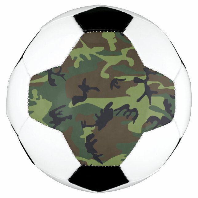 Green Camouflage Pattern, Military Pattern, Army Football (Front)
