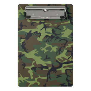 Green Camouflage Pattern, Military Pattern, Army Mini Clipboard