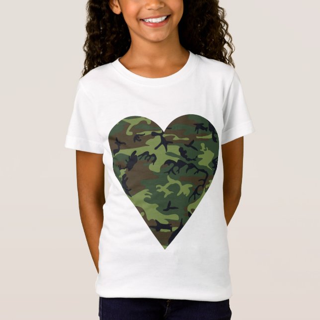 Green Camouflage Pattern, Military Pattern, Army T-Shirt (Front)