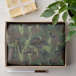 Green Camouflage Pattern, Military Pattern, Army Tissue Paper