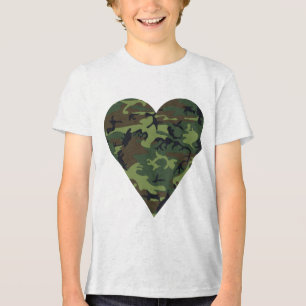 Green Camouflage Pattern, Military Pattern, Army Tri-Blend Shirt