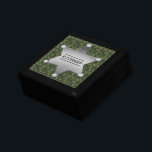 Green Camouflage Pattern Sheriff Name Badge Gift Box<br><div class="desc">This customisable camo pattern design has a metal sheriff badge with space for you to add your name. The camouflage is in shades of green and brown. It's a great design for a person in the military, a veteran, a woman or man in law enforcement, a hunter or even a...</div>