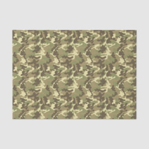 Green Camouflage Pattern Tissue Paper