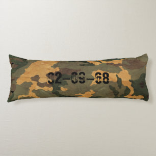Green camouflage pattern vintage 2020 body cushion